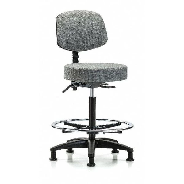 Blue Ridge Ergonomics Bench Stool, Hi, Fabric, Bk, CF, Glides, Gry, Color: Gray 3 Blue Ridge Ergonomics Bench Stool, Hi, Fabric, Bk, CF, Glides, Gry, Color: Gray