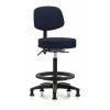 Blue Ridge Ergonomics Bench Stool, Hi, Fabric, Bk, BF, Glides, Nav -Kitchen & Dining Furniture Sales Store Z0txDypcpIx