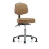 Blue Ridge Ergonomics Desk Stool, Vinyl, Bk, Chrome, Glides, Taupe -Kitchen & Dining Furniture Sales Store Z0txF0kcpIx