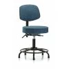 Blue Ridge Ergonomics Bench Stool, Med, Fab, Bk, RT, Glides, Blu -Kitchen & Dining Furniture Sales Store Z0txFtocpIx