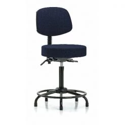 Blue Ridge Ergonomics Ben Stool, Hi, Fab, Bk, RT, Tilt, Gld, Nav