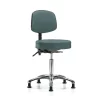 Blue Ridge Ergonomics Bench Stool, Med, Vin, Bk, Chrome, Glides Blu -Kitchen & Dining Furniture Sales Store Z0txH lcpIx