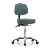 Blue Ridge Ergonomics Ben Stool, Med, Vinyl, Bk, Cast, Blu -Kitchen & Dining Furniture Sales Store Z0txHvpcpIx