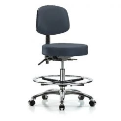 Blue Ridge Ergonomics Ben Stool, Vin Med, Bk, CF, Cast, Nav