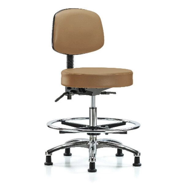 Blue Ridge Ergonomics Ben Stool, Med, Vin, Bk Chrome, CF, Gld, Taupe 3 Blue Ridge Ergonomics Ben Stool, Med, Vin, Bk Chrome, CF, Gld, Taupe