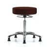 Blue Ridge Ergonomics Bench Stool, Med, Chrom, Vinyl, Glides, Burg -Kitchen & Dining Furniture Sales Store Z0txyuhcpIx