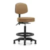 Blue Ridge Ergonomics Bench Stool, Hi, Vinyl, Bk, BF, Glides, Taupe -Kitchen & Dining Furniture Sales Store Z0ty8 kcpIx