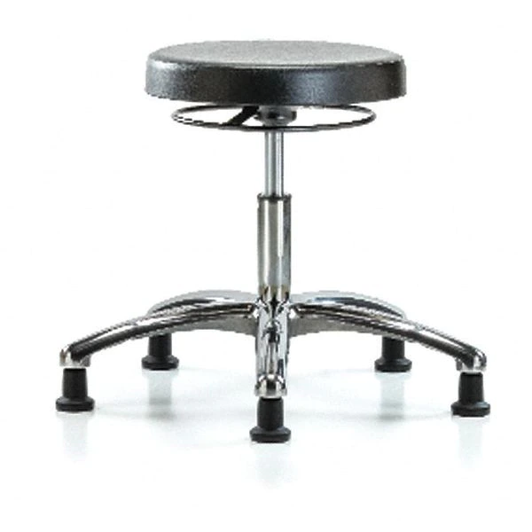 Blue Ridge Ergonomics Poly Desk Stool, Chrome, Glides, Class 10 3 Blue Ridge Ergonomics Poly Desk Stool, Chrome, Glides, Class 10