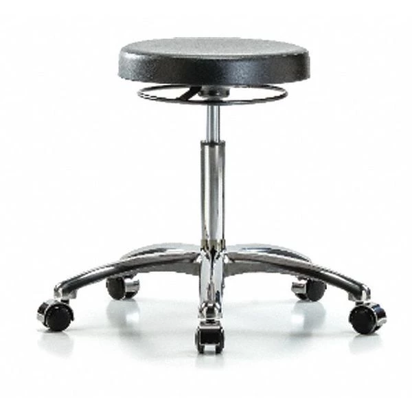 Blue Ridge Ergonomics Poly Med Bench Stool, Chrm, Casters, CL10 3 Blue Ridge Ergonomics Poly Med Bench Stool, Chrm, Casters, CL10