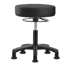 Blue Ridge Ergonomics Desk Mini-Stools, Vinyl, Glides, Blk