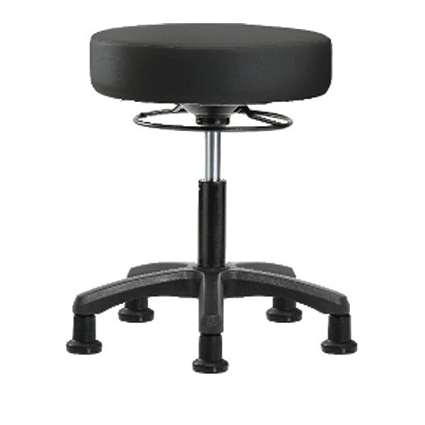 Blue Ridge Ergonomics Desk Mini-Stools, Vinyl, Glides, Blk 3 Blue Ridge Ergonomics Desk Mini-Stools, Vinyl, Glides, Blk