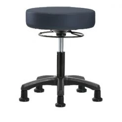 Blue Ridge Ergonomics Desk Mini-Stools, Vinyl, Glides, Navy