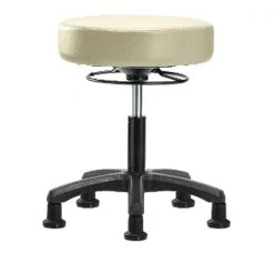 Blue Ridge Ergonomics Desk Mini-Stools, Vinyl, Glides, Wht