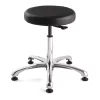 Bevco Black Vinyl Backless Cleanroom Stool, ISO 5, 21-31"