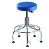 Bevco Blue Vinyl ESD Backless Stool, 19-24" Seat Height