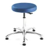 Bevco Blue Vinyl ESD Stool, 22-32" Seat Height