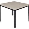 Regency Square Cafe Table, 42" W, 42" L, 29" H, Laminated Melamine Top, Maple -Kitchen & Dining Furniture Sales Store Z0w6GuqcpEx