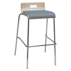 Kfi Low Back Barstool, Natural/Willmsbrg