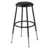 National Public Seating Adjustable Stool, Steel, Vinyl, Black -Kitchen & Dining Furniture Sales Store Z0xu1wocpIx