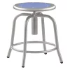 National Public Seating Adj. Stool, Blue Seat, Gry Frame, 18" H -Kitchen & Dining Furniture Sales Store Z0xu1xjcpIx