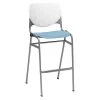 Kfi Poly Stack Barstool, Sky Blue Seat