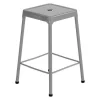 Safco Steel Stool, Silver