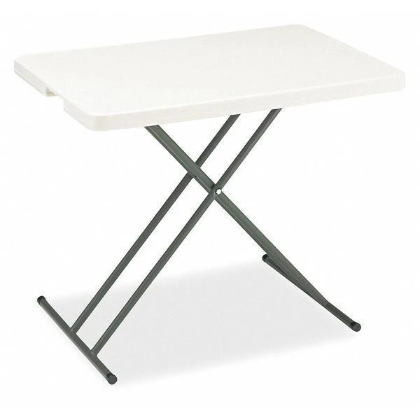 Iceberg Rectangle Folding Table, 30" W, 20" L, 25" to 28" H, Platinum/Gray Top 3 Iceberg Rectangle Folding Table, 30" W, 20" L, 25" to 28" H, Platinum/Gray Top