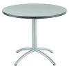 Cafeworks Round CafÃ©Worksâ„¢ Table, Gray - 42" Round x 29"H, 42" W, 42" L, 29" H, Laminated Melamine Top -Kitchen & Dining Furniture Sales Store Z1tIDuhcpEx