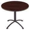 Round iLandâ„¢ Table, Mahogany /Charcoal base - 36" Round x 29"H, 36" W, 36" L, 29" H, Mahogany 1 Round iLandâ„¢ Table, Mahogany /Charcoal base - 36" Round x 29"H, 36" W, 36" L, 29" H, Mahogany -Kitchen & Dining Furniture Sales Store Z1tIDuqcpEx