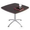 Rectangle iLandâ„¢ Table, Gray Walnut /Silver base - 36" Square x 29"H, 36" W, 36" L, 29" H, Grey -Kitchen & Dining Furniture Sales Store Z1tIDvicpEx