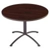 Iland Round CafÃ©Worksâ„¢ Table, Walnut - 36" Round x 29"H, 42" W, 42" L, 29" H, Laminated Melamine Top -Kitchen & Dining Furniture Sales Store Z1tIDvkcpEx