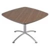 Iland Round CafÃ©Worksâ„¢ Table, Gray - 36" Round x 42"H, 42" W, 42" L, 29" H, Laminated Melamine Top -Kitchen & Dining Furniture Sales Store Z1tIDvncpEx