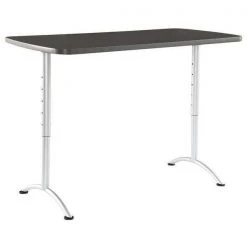 Iceberg Rectangle ARCâ„¢ Height Adjustable Table, Graphite /Silver Leg - 30" x 60", 60" W, 60" L, Graphite