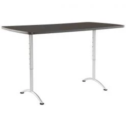 Iceberg Rectangle ARCâ„¢ Height Adjustable Table, Graphite /Silver Leg - 30" x 72", 72" W, 72" L, Graphite