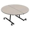 Palmer Hamilton Round Mobile Cafeteria Table, 60" W, 29" H, High Pressure Laminate Top, Gray Glace -Kitchen & Dining Furniture Sales Store Z1u4FzhcpEx