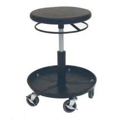 Shopsol Welding Stool, Height Range 16" to 21", Polyurethane Black