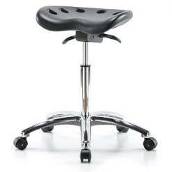 Zoro Select ESD Pneumatic Stool, 300 lb. wt. Cap.