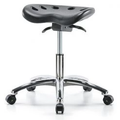 Zoro Select ESD Pneumatic Stool, 300 lb. wt. Cap.