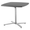 National Public Seating Square Bistro Table, 36" W, 36" L, 30 to 42" H, HDPE Blow Molded Plastic Top, Charcoal -Kitchen & Dining Furniture Sales Store Z1x1H hcpEx