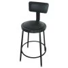 Zoro Select Round Stool with Backrest, Height 24" to 33"Black 2 Zoro Select Round Stool with Backrest, Height 24" to 33"Black -Kitchen & Dining Furniture Sales Store Z29L3xfo5oy