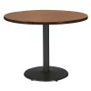 Round KFI Mode 48" Round Breakroom Table with River Cherry Top, Round Black Base, Counter Height -Kitchen & Dining Furniture Sales Store Z2uu80kcpIx 1