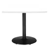 Kfi Square Ped Table, Designer Wh/Black, 42"x42"x29", 42" W, 42" L, 29" (Cafe Height) H, HPL Top -Kitchen & Dining Furniture Sales Store Z2uu9 icpIx
