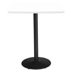 Kfi Square 42 W, 42 L, 42 H, HPL Top, Designer White