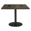 Kfi Square Wood Table, Barnwood/Black, 42"x42"x29", 42" W, 42" L, 29" (Cafe Height) H, Wood Top, Barnwood -Kitchen & Dining Furniture Sales Store Z2uu9 mcpIx