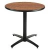Kfi Round Bistro Table, 42" W, 29" (Cafe Height) H, HPL Top, Medium Oak -Kitchen & Dining Furniture Sales Store Z2uu9 kcpIx