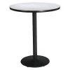 Round KFI 42" Round Breakroom Table with Grey Nebula Top, Round Black Base. Bistro Height, 42 W -Kitchen & Dining Furniture Sales Store Z2uu9tqcpIx