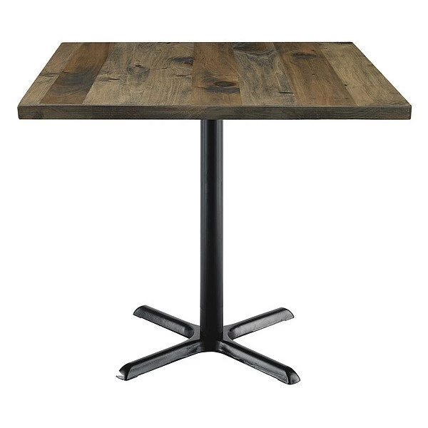 KFI Urban Loft 42" Square Vintage Wood Breakroom Table, Barnwood, 42 W, 42 L, 36 H, Wood Top 3 KFI Urban Loft 42" Square Vintage Wood Breakroom Table, Barnwood, 42 W, 42 L, 36 H, Wood Top