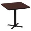 Correll, Inc. Round Café Bistro and Breakroom Pedestal Table, 29" H, High Pressure Laminate Top, Cherry -Kitchen & Dining Furniture Sales Store Z2w680ncpEx