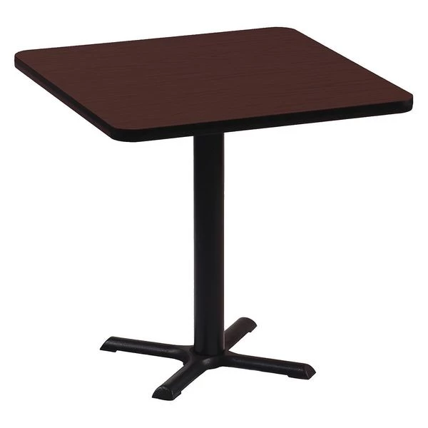 Correll, Inc. Round Café Bistro and Breakroom Pedestal Table, 29" H, High Pressure Laminate Top, Cherry 3 Correll, Inc. Round Café Bistro and Breakroom Pedestal Table, 29" H, High Pressure Laminate Top, Cherry
