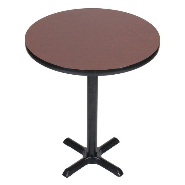 Correll, Inc. Standing Height Café Bistro and Breakroom Pedestal Table, 42" H, High Pressure Laminate Top, Cherry 3 Correll, Inc. Standing Height Café Bistro and Breakroom Pedestal Table, 42" H, High Pressure Laminate Top, Cherry